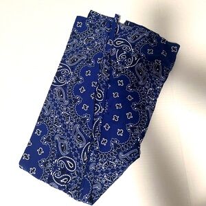 LuLaRoe Navy Bandana Print TC Leggings
